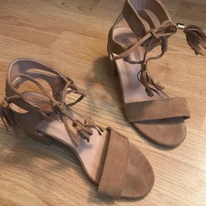 Beige sandals